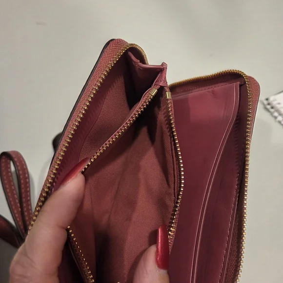 Coach Brown and Raspberry Women's Crossbody Set - Picture 15 of 15